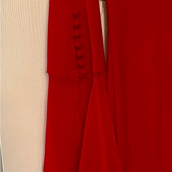 Calvin Klein Vibrant Red Long Sleeve Dress - Picture 4 of 5